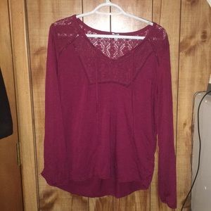 Maroon Blouse